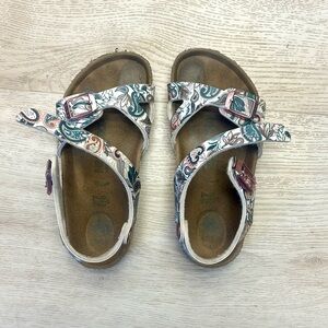 Girls (Toddler Size 9) Paisley/Floral Print Birkenstocks